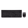 CHERRY DW 3000 belaidė klaviatūra su pele, RF, AZERTY prancūziškas, juoda