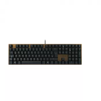 CHERRY KC 200 MX klaviatūra USB QWERTZ vokiška juoda, bronzinė