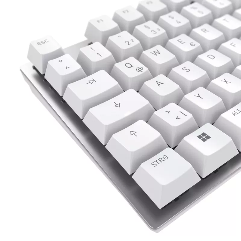 Mechaninė klaviatūra CHERRY KC 200 MX Universal USB QWERTZ Vokiška Sidabrinė Balta Mechaninė 109 klavišų