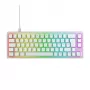 CHERRY K5V2 Kompaktiška klaviatūra Žaidimų USB QWERTZ Vokiška Balta 68 klavišų RGB LED