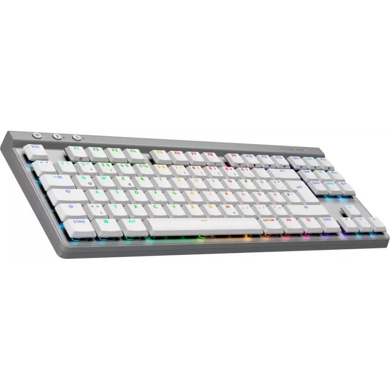 Logitech G515 LIGHTSPEED TKL belaidė žaidimų klaviatūra, QWERTZ (vokiška), balta