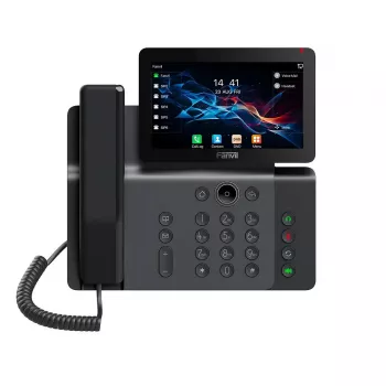 IP telefonas Fanvil V66 tamsiai pilkas – 20 linijų, 7 colių IPS jutiklinis ekranas, Wi‑Fi, PoE, Bluetooth