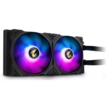 GIGABYTE AORUS WATERFORCE 280 procesoriaus vandens aušintuvas, viskas viename, juodas