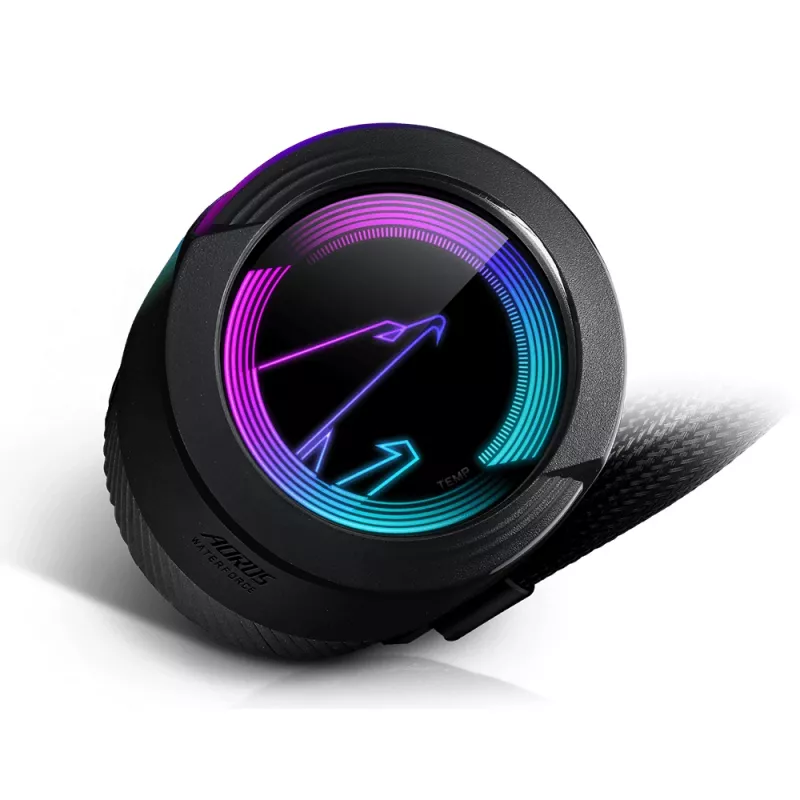 GIGABYTE AORUS WATERFORCE 280 procesoriaus vandens aušintuvas, viskas viename, juodas