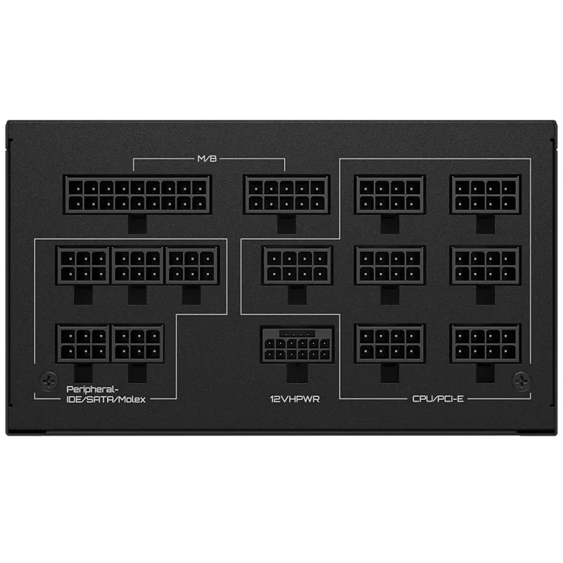 GIGABYTE UD1300GM PG5 maitinimo blokas 1300 W 20+4 pin ATX ATX juodas