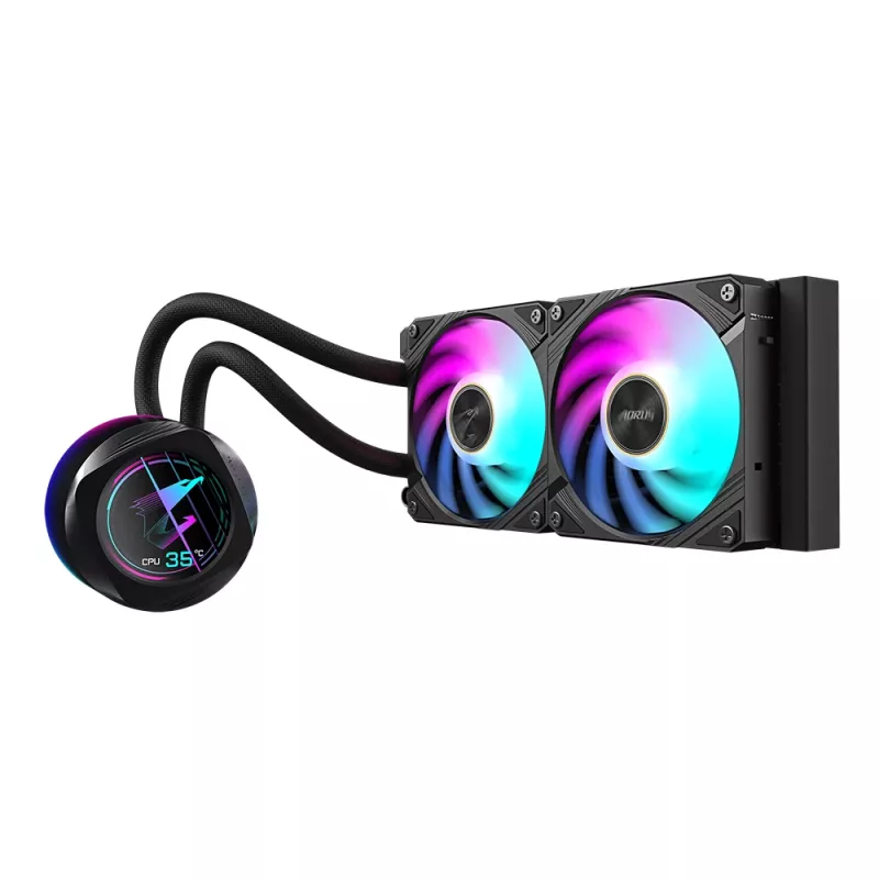 All-in-one skysčio aušintuvas GIGABYTE AORUS WATERFORCE X II 240 2x120mm ARGB ventiliatoriai