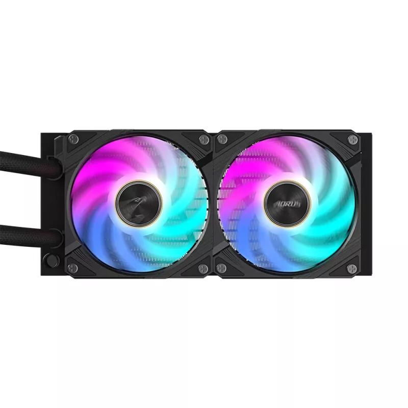 All-in-one skysčio aušintuvas GIGABYTE AORUS WATERFORCE X II 240 2x120mm ARGB ventiliatoriai