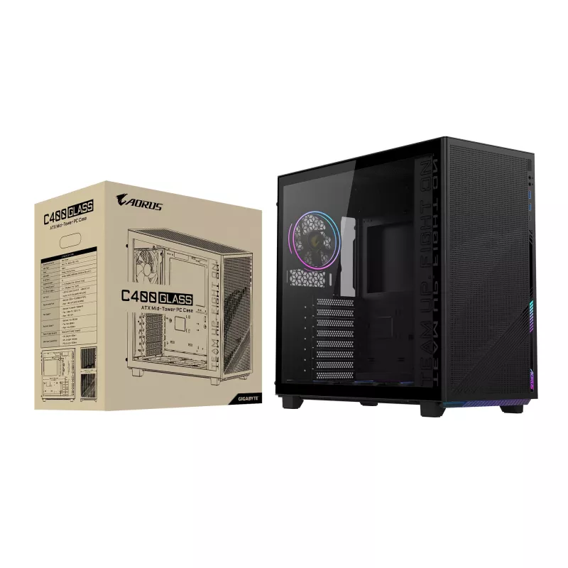 Korpusas GIGABYTE C400 Midi Tower Juodas