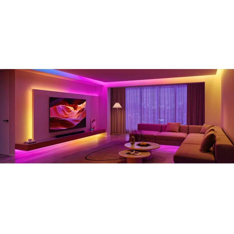 Govee Strip Light S 5 m protinga LED juosta – Wi‑Fi/Bluetooth, RGBIC, 5 000 mm, balta