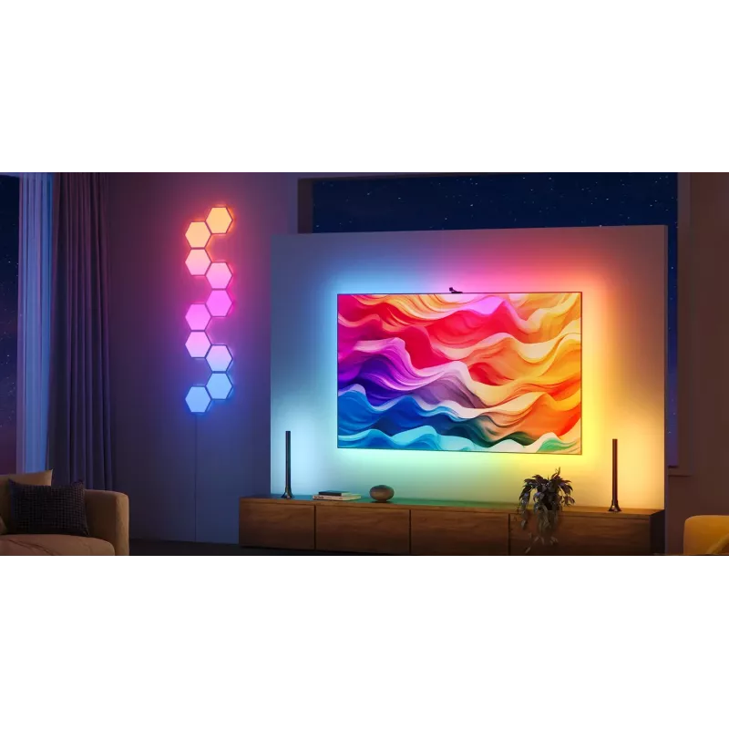 Protinga LED juosta Govee H6098 — Wi‑Fi/Bluetooth, juoda, 2 kWh/1000h, energijos klasė G