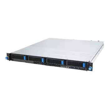 Stovo serveris ASUS RS300-E12-RS4, 1U, Intel C262, LGA1700, Xeon E-2400, 4x karštai keičiami 3,5 colio lizdai, 450W PSU, DDR5 UDIMM iki 128GB