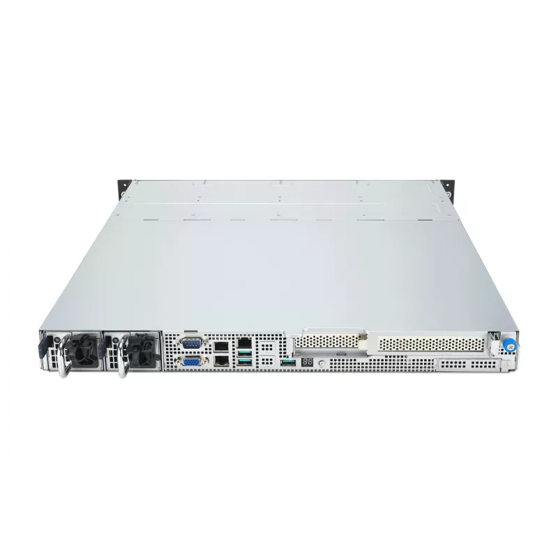 Stovo serveris ASUS RS300-E12-RS4, 1U, Intel C262, LGA1700, Xeon E-2400, 4x karštai keičiami 3,5 colio lizdai, 450W PSU, DDR5 UDIMM iki 128GB