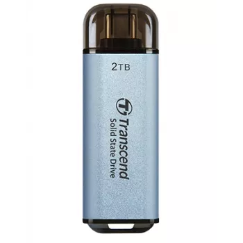 TRANSCEND ESD300C 2TB nešiojamas SSD USB Type-C 3D NAND Flash dangaus mėlynos spalvos