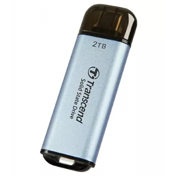 TRANSCEND ESD300C 2TB nešiojamas SSD USB Type-C 3D NAND Flash dangaus mėlynos spalvos