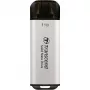 TRANSCEND ESD300S 1TB nešiojamasis SSD, USB Type-C, 3D NAND Flash, sidabrinis