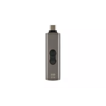 TRANSCEND SSD - ESD330C nešiojamas diskas - 2TB - USB Type C - tamsiai rudai pilka