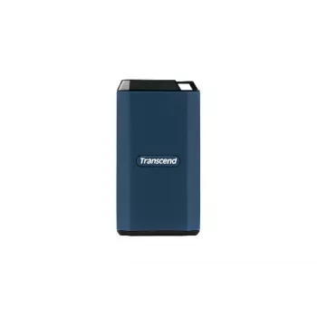 TRANSCEND ESD410C nešiojamas SSD diskas, 4TB, USB Type-C/A, tamsiai mėlyna