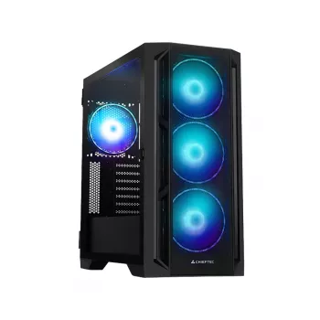 Chieftec korpusas GA-01B-L-OP APEX LUMO Midi Tower juodas