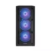 Chieftec korpusas GA-01B-L-OP APEX LUMO Midi Tower juodas