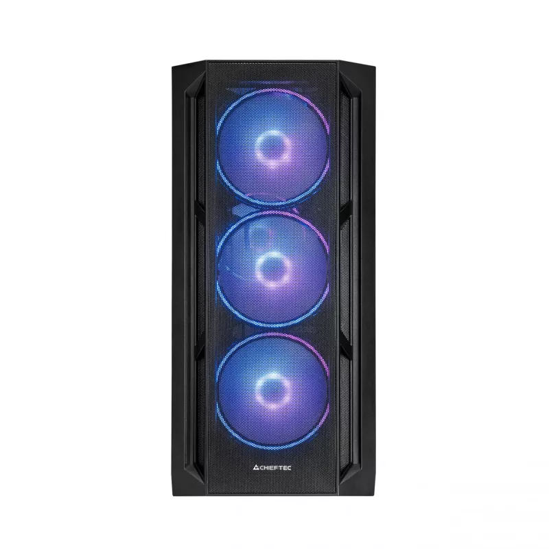 Chieftec korpusas GA-01B-L-OP APEX LUMO Midi Tower juodas