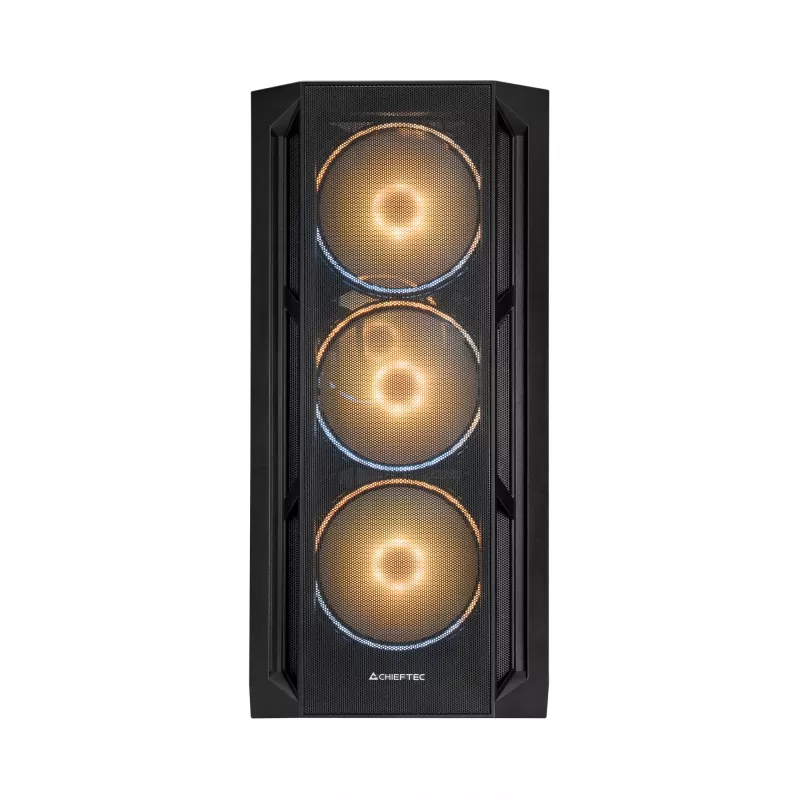 Chieftec korpusas GA-01B-L-OP APEX LUMO Midi Tower juodas