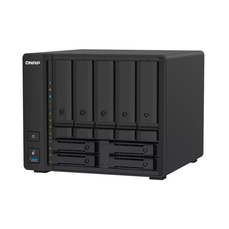 QNAP TS-932PX NAS bokštinis Annapurna Labs Alpine AL-324 4 GB DDR4 0 TB QNAP Turbo System juoda