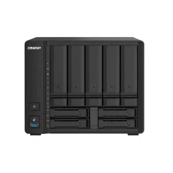 QNAP TS-932PX NAS bokštinis Annapurna Labs Alpine AL-324 4 GB DDR4 0 TB QNAP Turbo System juoda