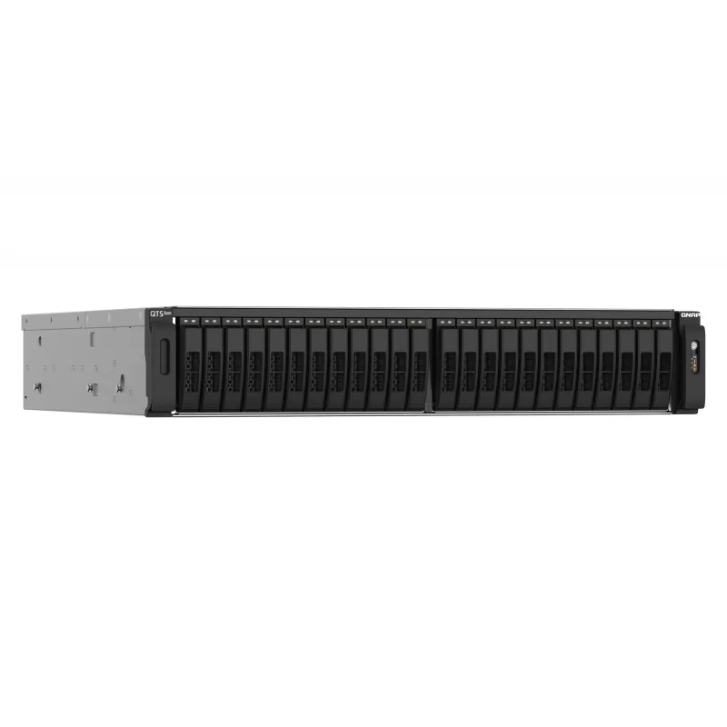 QNAP TS-h2490FU NAS stovas (2U) EPYC 7302P 128 GB DDR4 0 TB QuTS hero Juoda, Pilka