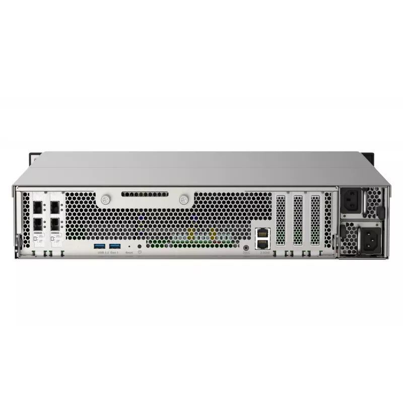QNAP TS-h2490FU NAS stovas (2U) EPYC 7302P 256 GB DDR4 0 TB QuTS hero Juoda, Pilka