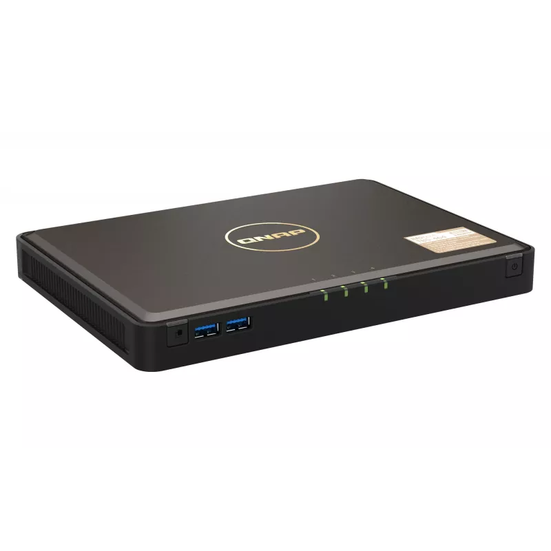 QNAP TBS-464 NAS darbalaukio Intel® Celeron® N5105 8 GB DDR4 0 TB QNAP Turbo System juodas