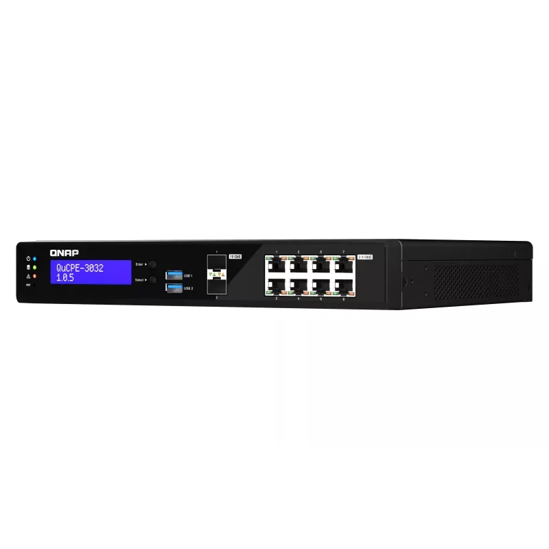 QNAP QuCPE-3032 Intel Atom C3558R 8GB DDR4 2.5GbE tinklo virtualizavimo įranga