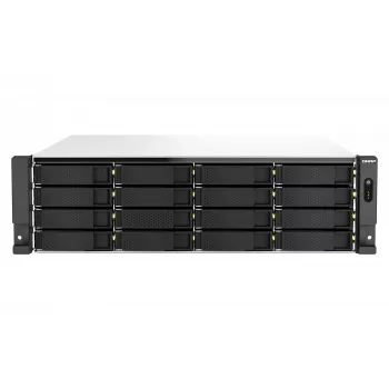 QNAP TS-h2287XU-RP NAS stelažas (3U) Intel Xeon E-2378 64 GB DDR4 0 TB QuTS hero Juoda, Balta