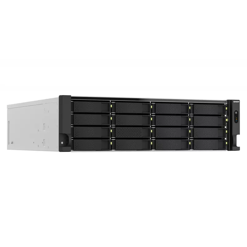 QNAP TS-h2287XU-RP NAS stelažas (3U) Intel Xeon E-2378 64 GB DDR4 0 TB QuTS hero Juoda, Balta