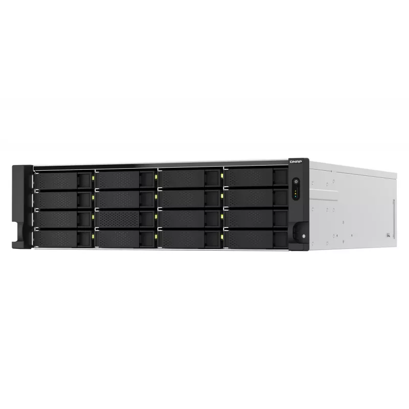 QNAP TS-h2287XU-RP NAS stelažas (3U) Intel Xeon E-2378 64 GB DDR4 0 TB QuTS hero Juoda, Balta