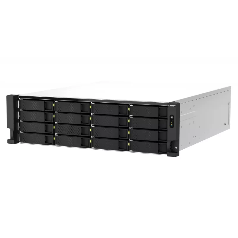 QNAP TS-h2287XU-RP NAS stelažas (3U) Intel Xeon E-2378 64 GB DDR4 0 TB QuTS hero Juoda, Balta
