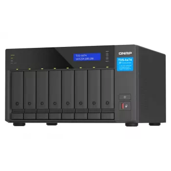 QNAP TVS-h874X NAS bokštas Intel® Core™ i9 64 GB DDR4 0 TB QuTS hero Juoda