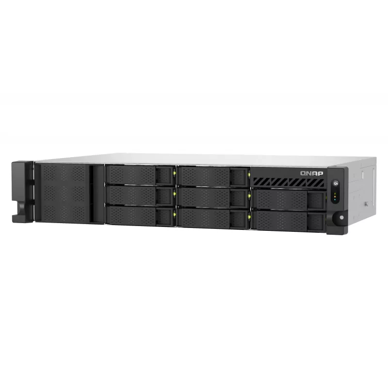 QNAP TS-855EU-8G NAS / saugojimo serveris stelaže (2U) Intel Atom® C5125 8 GB DDR4 0 TB QuTS hero Juoda