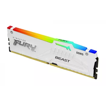 Kingston Technology FURY Beast 64GB 6000MT/s DDR5 CL30 DIMM (2 rinkinys) Baltas RGB EXPO