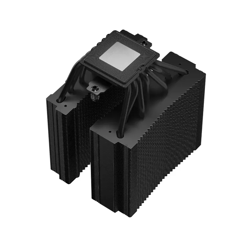 Oro aušintuvas DeepCool ASSASSIN IV VC VISION – dviejų ventiliatorių 120/140 mm, 300 W TDP, 7 šilumos vamzdelių, LGA115x/LGA1200/LGA1700/LGA20xx suderinamas, Juodas