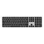 Apple Magic Keyboard su Touch ID ir skaitmeniniu klavišų bloku, Universal USB Bluetooth, QWERTZ vokiškas, juodas