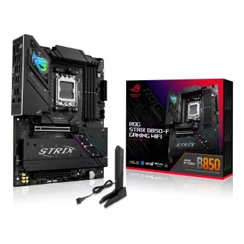 Pagrindinė plokštė ASUS ROG STRIX B850-F GAMING WIFI — AMD B850, Socket AM5, ATX, DDR5, 4×M.2, Wi‑Fi 7, 2.5Gb LAN