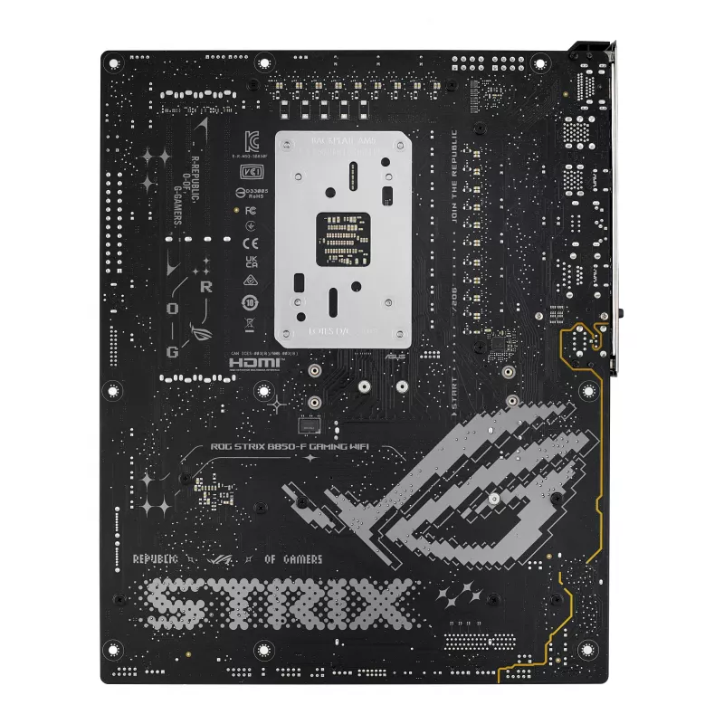 Pagrindinė plokštė ASUS ROG STRIX B850-F GAMING WIFI — AMD B850, Socket AM5, ATX, DDR5, 4×M.2, Wi‑Fi 7, 2.5Gb LAN