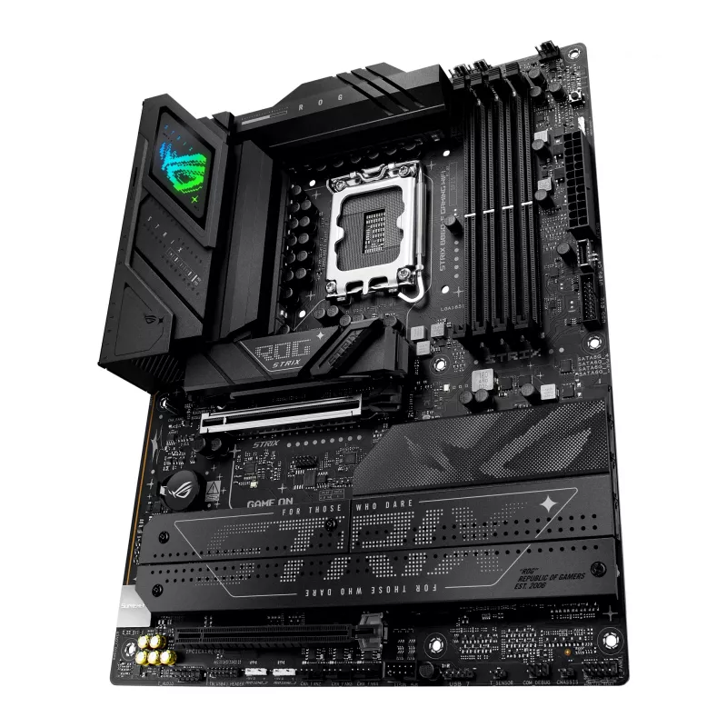 Motininė plokštė ASUS ROG STRIX B860-F GAMING WIFI — Intel B860, LGA 1851, ATX, DDR5, 4x DIMM, Wi‑Fi 7, 2.5Gb LAN, 4x M.2