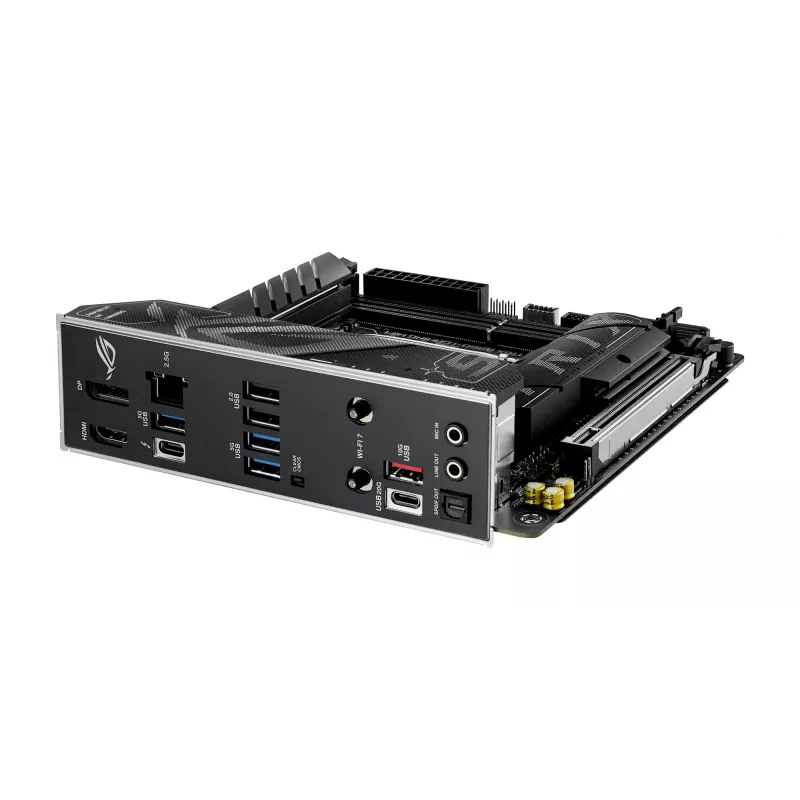 Motininė plokštė ASUS ROG STRIX B860-I GAMING WIFI — Intel B860, LGA 1851, mini ITX, 2× DDR5 DIMM (iki 128 GB), Wi‑Fi 7, 2.5Gb LAN