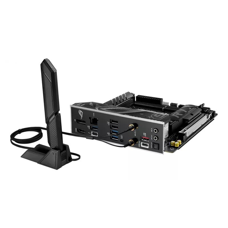 Motininė plokštė ASUS ROG STRIX B860-I GAMING WIFI — Intel B860, LGA 1851, mini ITX, 2× DDR5 DIMM (iki 128 GB), Wi‑Fi 7, 2.5Gb LAN