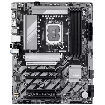 GIGABYTE B860 DS3H WIFI6E pagrindinė plokštė – Intel Core Ultra serijos procesoriams, 8+1+2+2 fazių VRM, DDR5 iki 9066MHz, 1xPCIe 5.0 + 1xPCIe 4.0 M.2, 2.5GbE LAN, Wi-Fi 6E, USB 3.2 Gen 2x2
