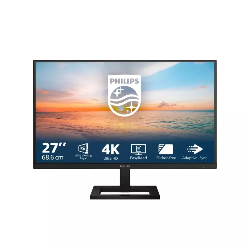 Philips 1000 serijos 27E1N1900AE/00 68,6 cm (27 colių) 4K Ultra HD LCD monitorius, juodas