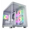 FSP S380-WA korpusas Mini Tower mITX, mATX baltas ARGB