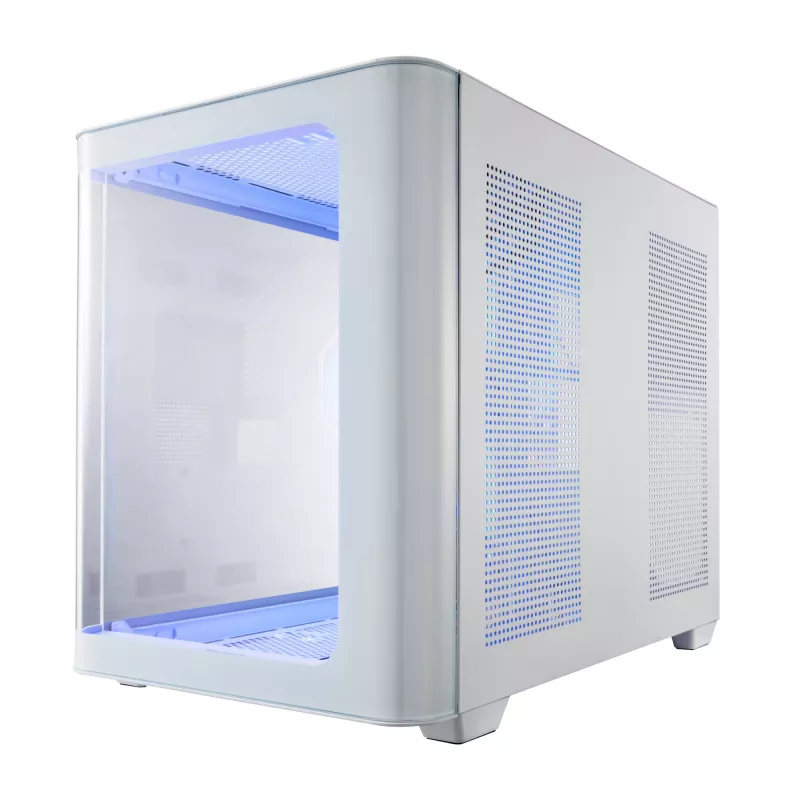 FSP S380-WA korpusas Mini Tower mITX, mATX baltas ARGB
