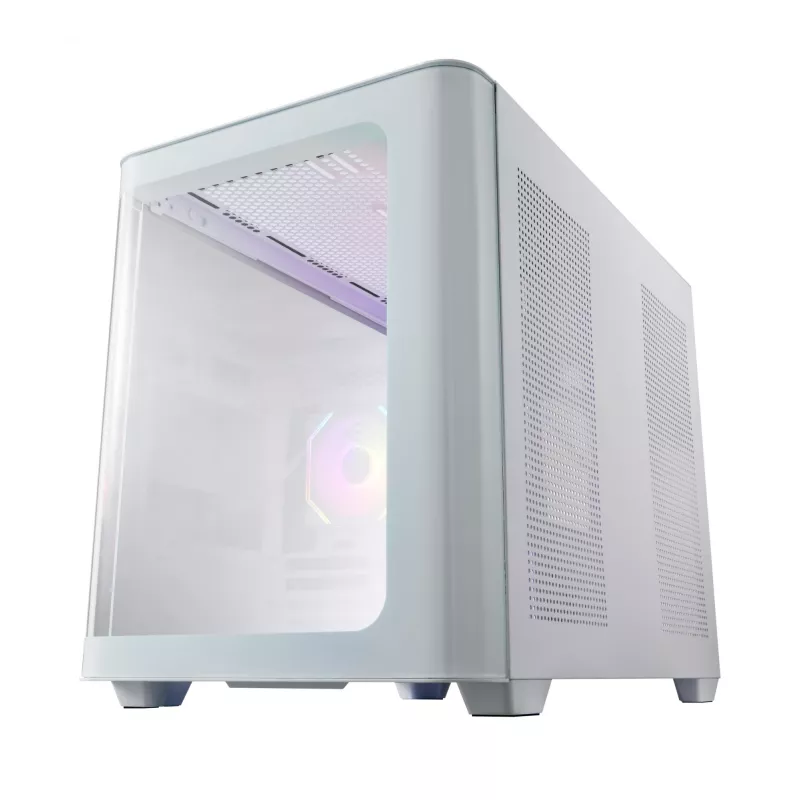 FSP S380-WA korpusas Mini Tower mITX, mATX baltas ARGB